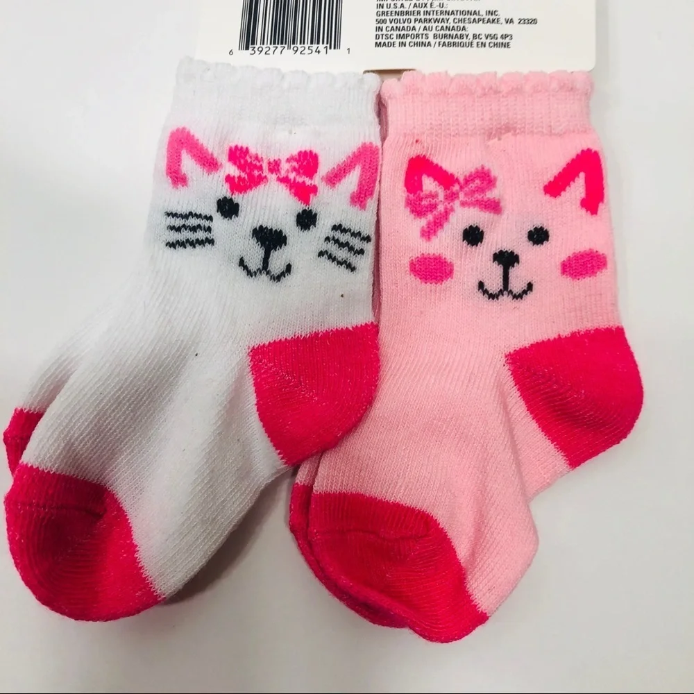 “Angel of Mine” Two Pair Baby Socks